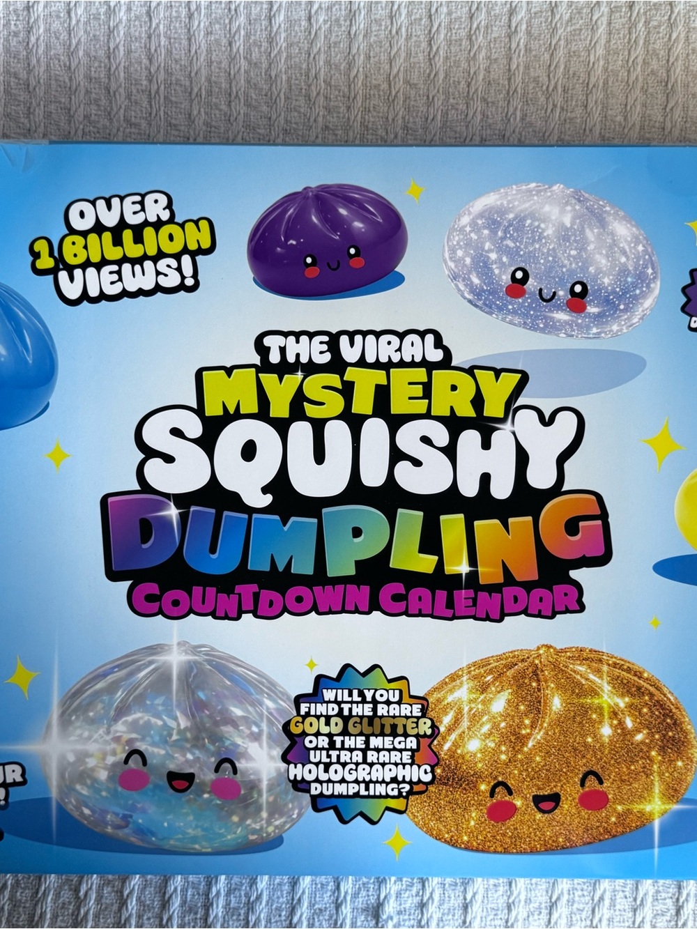 Mystery Squishy Dumpling Countdown Calendar - Purple & Gold